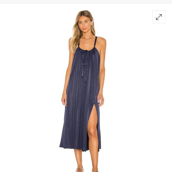LPA Dresses & Skirts - LPA Agata midi Dress in Navy small